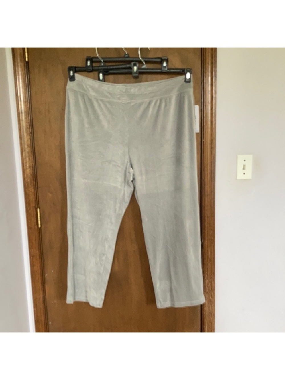 Sportelle gray velour velvet soft comfy pull on pant 2X - Picture 9 of 17
